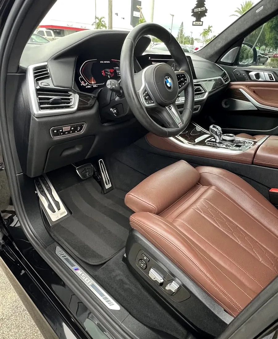 Real BMW X5 M50i Cognac leather interior detailed by Perfect Shine 305
